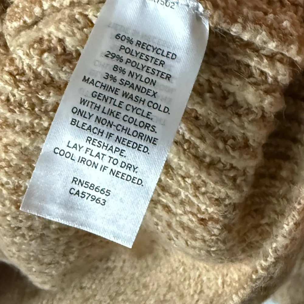BP|Nordstrom Women’s neutral Tan knit Crewneck Sweater,NWT•••Large,winter staple - Picture 9 of 11